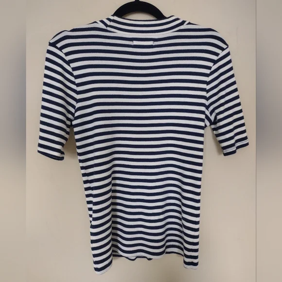 Drapey-rib mock neck top - Picture 2 of 3